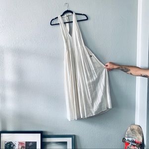 UO White Linen Halter Top Dress.